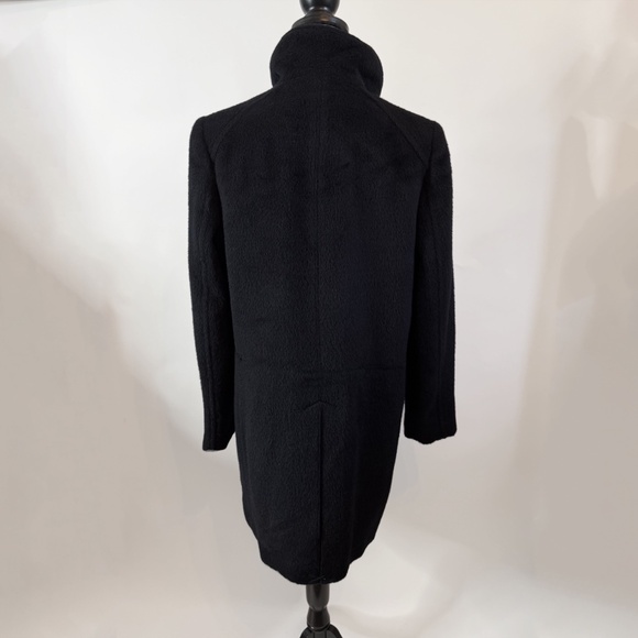 Cole Haan Wool Blend Black Pea Coat - Picture 4 of 10